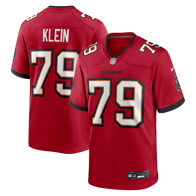 Tampa Bay Buccaneers Elijah Klein Nike Red Game Jersey