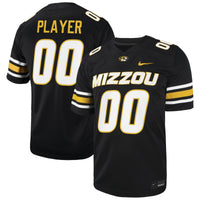 Missouri Tigers Nike Pick-A-Player NIL Football Game Jersey - Black