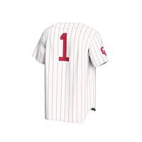 #1 Oklahoma Sooners GameDay Greats Lightweight Baseball Jersey - White