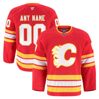 Calgary Flames Fanatics Red Home Authentic Pro Custom Jersey