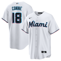 Miami Marlins Griffin Conine Nike White Home Replica Jersey