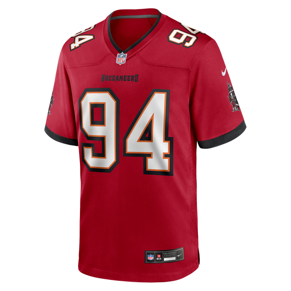 Tampa Bay Buccaneers Calijah Kancey Nike Red Game Jersey