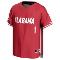 GameDay Greats #1 Crimson Alabama Crimson Tide Lightweight Baseball Fashion Jersey