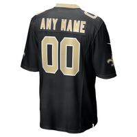 New Orleans Saints Nike Black Custom Game Jersey