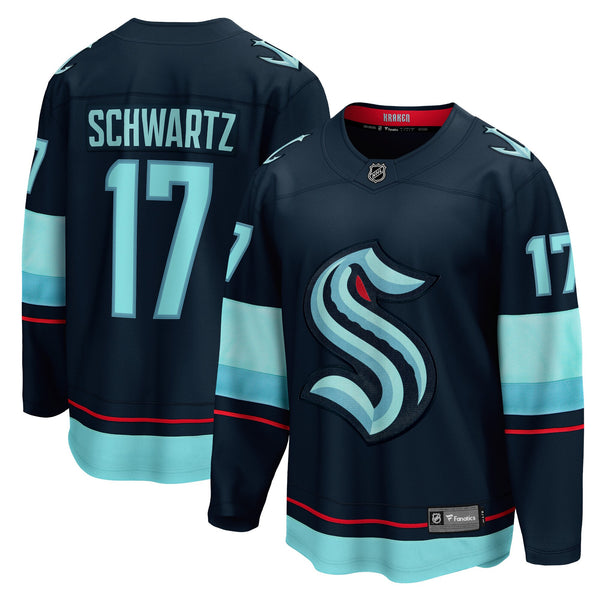 Seattle Kraken Jaden Schwartz Fanatics Navy Home Breakaway Player Jersey