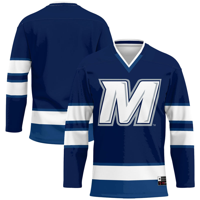Monmouth Hawks GameDay Greats Hockey Jersey - Navy