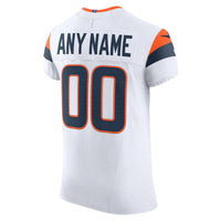 Denver Broncos Nike White Vapor F.U.S.E. Elite Custom Jersey