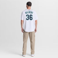 Seattle Mariners Logan Gilbert Nike White Home Replica Jersey