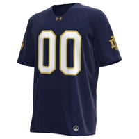 Notre Dame Fighting Irish Under Armour Custom Replica Football Jersey - Navy