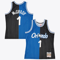 Orlando Magic Mitchell & Ness Tracy McGrady 2003 Split Swingman Jersey - Black/Blue
