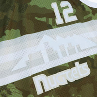 Denver Nuggets Mitchell & Ness 1987 Ghost Camo Swingman Jersey Lafayette "Fat" Lever - Green