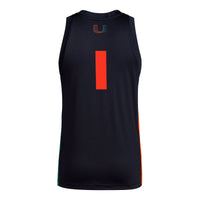 #1 Miami Hurricanes adidas Swingman Jersey - Black