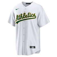 Athletics Nike White Home Blank Replica Jersey