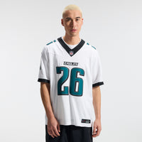 Philadelphia Eagles Saquon Barkley Nike White Vapor F.U.S.E. Stitched Limited Jersey