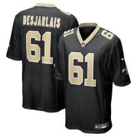New Orleans Saints Drew Desjarlais Nike Black Game Player Jersey