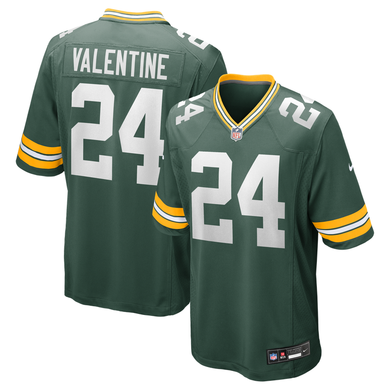 Green Bay Packers Carrington Valentine Nike Green Game Jersey