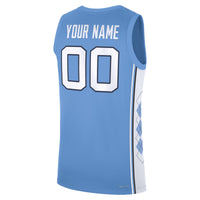 North Carolina Tar Heels Jordan Brand Custom Replica Basketball Jersey - Carolina Blue
