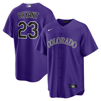 Colorado Rockies Kris Bryant Nike Purple Alternate Replica Player Jersey