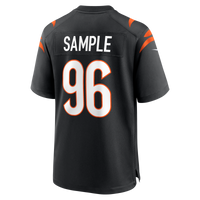 Cincinnati Bengals Cam Sample Nike Black Game Jersey