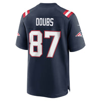 New England Patriots Romeo Doubs Nike Navy Game Jersey