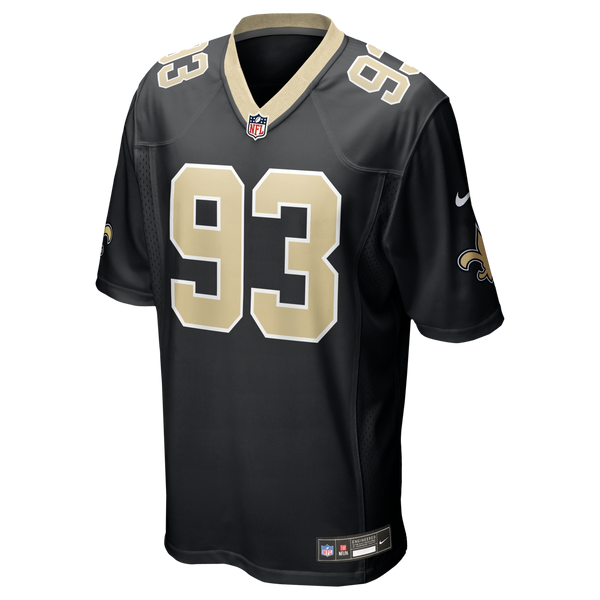 New Orleans Saints Nathan Shepherd Nike Black Game Jersey