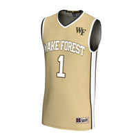 #1 Wake Forest Demon Deacons GameDay Greats Lightweight Basketball Fashion Jersey - Gold