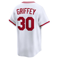 Cincinnati Reds Ken Griffey Nike White Throwback Cooperstown Collection Limited Jersey
