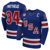 Auston Matthews Nike Royal US Hockey 2026 Home Replica Jersey