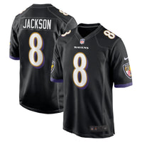 Baltimore Ravens Lamar Jackson Nike Black Alternate Game Jersey