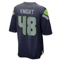 Seattle Seahawks Tyrice Knight Nike College Navy Game Jersey