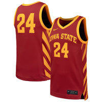 #24 Iowa State Cyclones Nike Replica Basketball Jersey - Cardinal