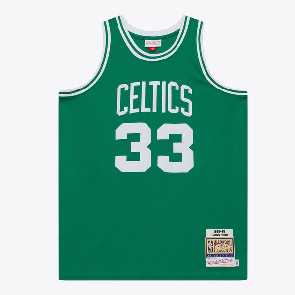 Boston Celtics Mitchell & Ness Larry Bird 1985 Authentic Road Jersey - Kelly Green