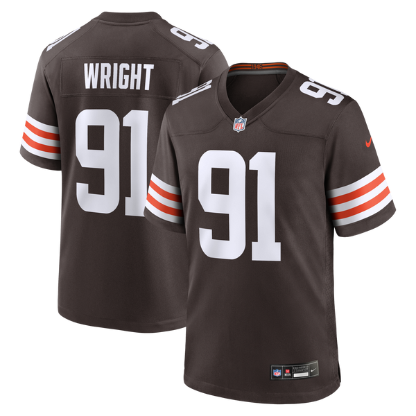 Cleveland Browns Alex Wright Nike Brown Team Game Jersey