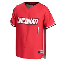 #1 Cincinnati Bearcats GameDay Greats Lightweight Baseball Fashion Jersey - Red