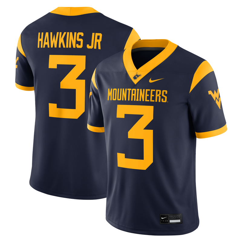 Michael Hawkins Jr. West Virginia Mountaineers Nike Game Football Jersey - Navy