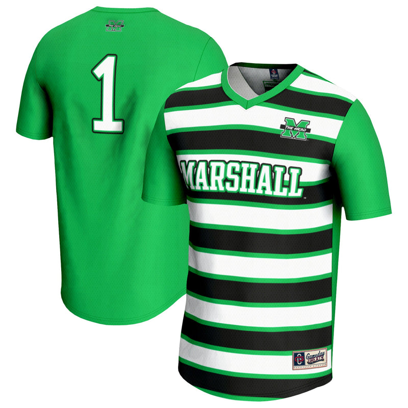 #1 Marshall Thundering Herd GameDay Greats Lightweight Soccer Fashion Jersey - Kelly Green