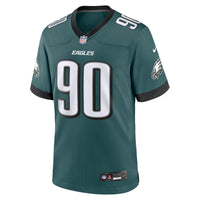 Philadelphia Eagles Jordan Davis Nike Midnight Green Team Game Jersey