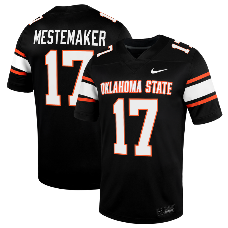 Drew Mestemaker Oklahoma State Cowboys Nike Alternate Game Jersey - Black
