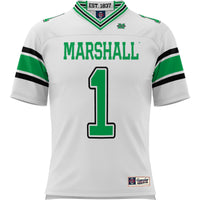 #1 Marshall Thundering Herd GameDay Greats Football Jersey - White