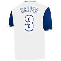 Philadelphia Phillies Bryce Harper Profile White Big & Tall Name & Number Jersey