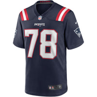 New England Patriots Bruce Armstrong Nike Navy Game Retired Player Jersey