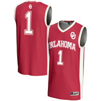 #1 Oklahoma Sooners GameDay Greats Lightweight Basketball Jersey - Crimson