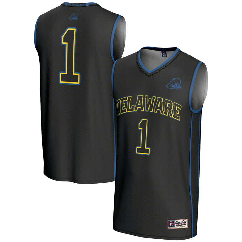 #1 Delaware Fightin' Blue Hens GameDay Greats Lightweight Basketball Jersey - Black