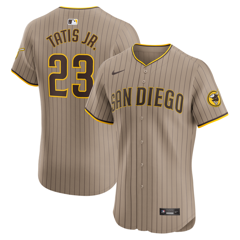 San Diego Padres Fernando Tatis Jr. Nike Sand Alternate Elite Player Jersey