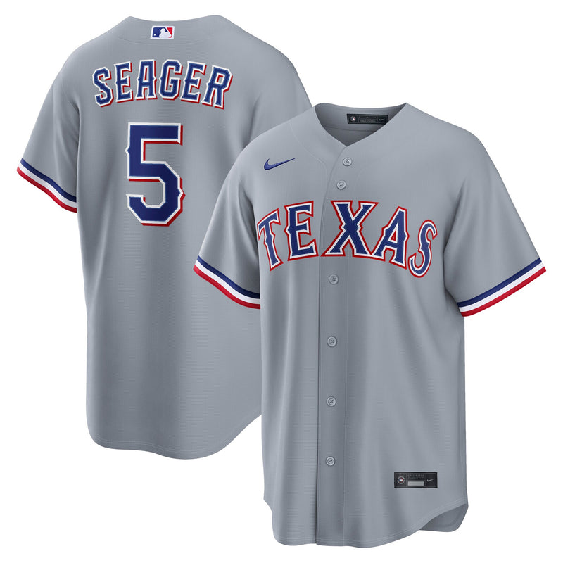 Texas Rangers Corey Seager Nike Gray Road Replica Jersey