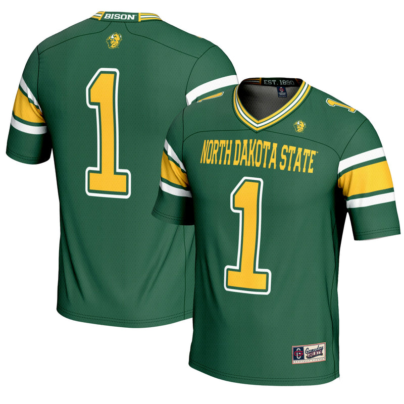 #1 NDSU Bison GameDay Greats Endzone Football Jersey - Green