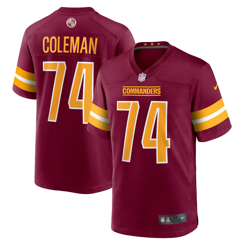 Washington Commanders Brandon Coleman Nike Burgundy Game Jersey