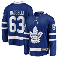 Toronto Maple Leafs Matias Maccelli Fanatics Blue Home Breakaway Jersey