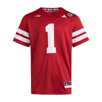 #1 Nebraska Huskers adidas Premier Jersey - Scarlet