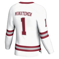 #1 UMass Minutemen GameDay Greats Hockey Fashion Jersey - White
